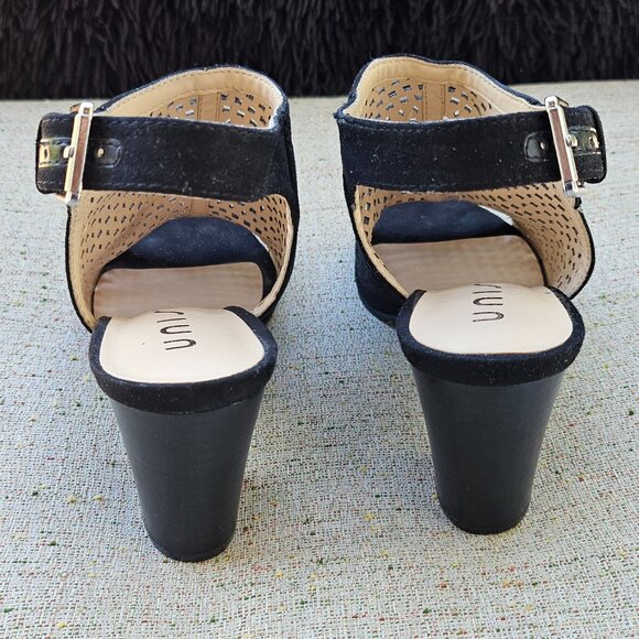 Unisa Pryce Sandal Booties Slip On Peep Toe Block Heel Sandal Size 7.5 - Picture 7 of 13